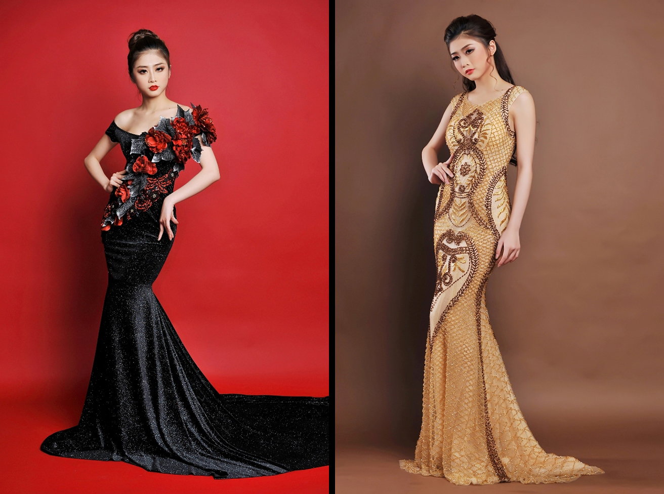 Á khôi Trương Thái Thùy Dương khoe đồ dạ hội dự thi Hoa hậu Bản sắc toàn cầu 2017